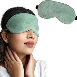 Misamo Enterprise Silk Eye Mask For Men Women With Adjustable Strap & Blindfold With Elastic Strap/Headband, Soft Eye Cover Eyeshade For Night Sleeping, Travel, Nap (Aqua Green)-56