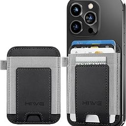 New-Upgrade Magnetic Card Wallet Holder for Apple MagSafe, Leather Wallet for iPhone 16/15/14/13/12 Series, Fits 7 Cards, Black-2