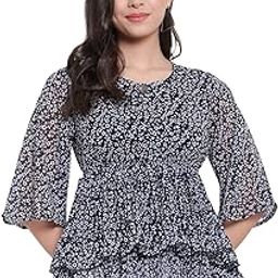 Women Georgette Floral Top-image-25
