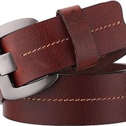 Casual Tan Color Genuine Leather Belt with Double Prong Buckle for Jeans and Casual Wear belt for men stylish Leather for Men's/Boys ||CSBL-BRBKL-05||-image-15