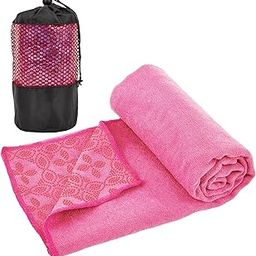 Yuilgdo Yoga Towels, Non Slip Hot Yoga Mat Towel with Grip Dots,Super-Absorbent Soft Suede Microfiber Yoga Blanket for Pilates, Fitness and Workout 72inch x 24inch-image-27