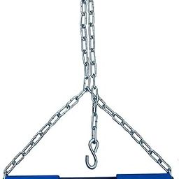 Liffo® Steel Pull Up Chin up Bar, Steel Chin Up, Sangal Rod with Chain Hanging Rod ChinUp Bar, Height Increaser and Pull Exercise with Heavy Duty Chain (4FT)-5
