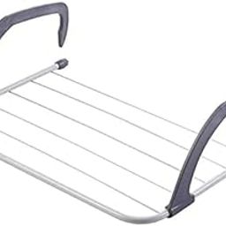 SRSARVY-Adjustable Folding Clothes Drying Rack Shelf Balcony Window Laundry Hanger Cloth Socks Plant Storage Holder Clothes-Towel Drying Rack Hanger 1Pc-(SV95)-29