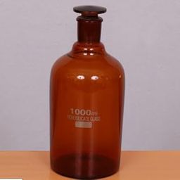 SATMED Amber Color Reagent Bottle Narrow Mouth with Stopper Borosilicate Glass (1000 ml)-image-74