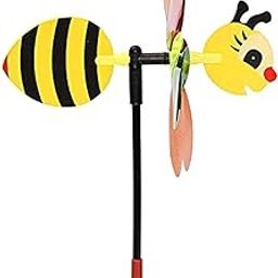 UJEAVETTE 3D Windmill Wind Spinner Whirligig Outdoor Yard Garden Decor Bee-image-73