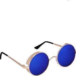 Stylish Casual Metal Golden Polarized Female Sunglasses K-arjun rdy gld m blu mrc sun_14_bz-image-67