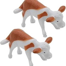 EKTA Miniature Cow Domastic Animal (5x4x0.5 cm) (Pack of 2 Pcs)-16