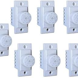 REAL SWITCH 7 STEP FAN REGULATOR (White, Lx B = 5.5 x 2.4 cm) PACK OF 7-picture-31