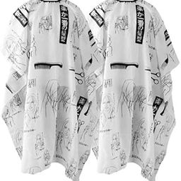 OSEN Salon Accessories Printed Professional Hair Cutting Barber Sheet Apron Hairdressing Gown Cape Cloth (Pack of 2)-35