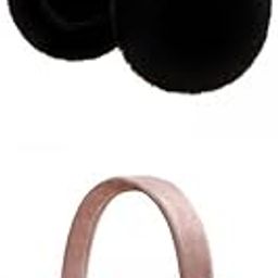 2Pcs Ear Muffs Earmuffs Headband Winter Ear Warmer Black Dark Pink-image-28