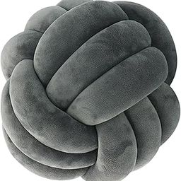 Knot Pillow Ball Thick Comfortable Knotted Pillows for Living Room Home Sofa Dark Gray|Home & Garden | Home Decor| Pillows|1 Knot Pillow Ball-image-33