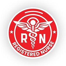 Zaqiz Registered Nurse Car Sticker, Proudly Show Your Profession with Stylish Sticker (RED with White)-image-67