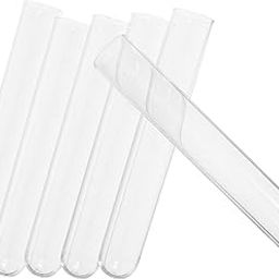 OKUMEYR 100pcs Test Tubes for Scientific Experiments Disposable Plastic Tubes for Boys and Girls Birthday Party Candy Storage Bath Salt and Plants-image-75