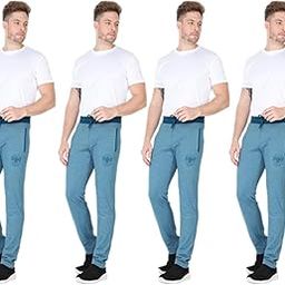 Comfortable Casual Wear Regular Fit Hosiery Pyjamas for Men (Size 3XL, Indigo, Pack of 4)-image-50