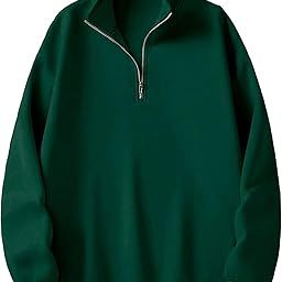 Men's Cotton Blend Half-Zip Pullover/Sweatshirt Jacket – Warm, Stylish, and Comfortable-image-33