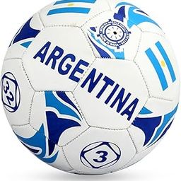 SUPREME Football (Argentina) Machine Stitched 32 Panel Football - Size: 3 (Pack of 1) (Blue/White)-image-42