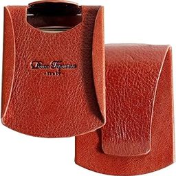 Full Grain Italian Leather Steel Minimalist Card Wallet Holder with Money Clip 2 Colors-image-26