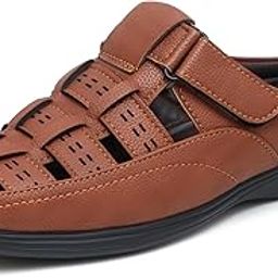 Leather Sandals for Men | Fisherman Sandal | Backless Open Half Sandles-image-72