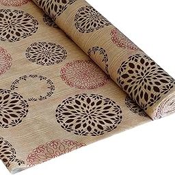 Kuber Industries Multiuses Rangoli Print Shelf Liners for Kitchen Shelves, cupboards, Wardrobe, Drawer, 10 Mtr (Beige)-image-29