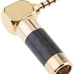 CARE CASE Jack 2.5mm 4 Poles Male Plug Carbon Fiber Right Angle 2.5mm Plug Soldering Headphone Wire Connector for 6MM Cable-image-7