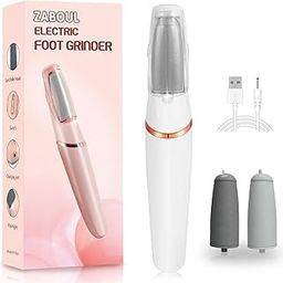 Electric Foot Callus Remover, ZABOUL Callus Remover for Feet Rechargeable Portable Pedicure Tool Kit, Smooth Pedicure Wand for Feet Care, Removes Dry Hard & Dead Skin Ideal Gift (White)-14