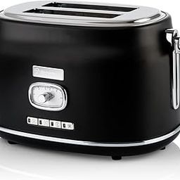 Westinghouse 2 Slice 800W Retro Toaster | Removable Bun Attachment, 6 Browning Levels, Bread Centring, Defrosting, Warming & Stop Function, Extendable Crumb Tray | 2-Yr Warranty (Black)-17