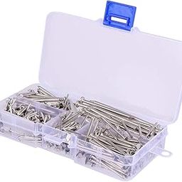 VILLCASE 460pcs Stainless Steel Round Nail for Carpentry and Diy Projects Strong Sturdy and Straight Nails for Woodworking and Crafts-image-37