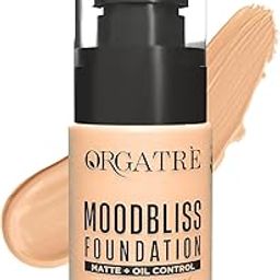 ORGATRE MoodBliss Foundation 30ml | Full Coverage Matte & Dewy Finish | Hydrating & Long-Lasting | Enriched with Niacinamide, Vitamin C & Avocado Oil | SPF 30 PA++ | Suitable for All Skin Types | 238-image-13