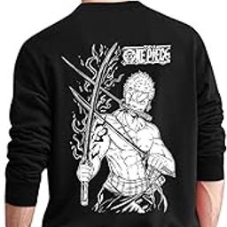 Men Full Sleeve Black Colour Round Neck Printed Sweatshirt -Anime Sweatshirt-picture-17