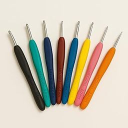MECHDEL 8 Pcs Hooks Set,Small Hooks,Lace Crochet Hooks Set,Ergonomic Handle Lace Hooks Set for Arthritic Hands, Hook, Knitting Kit, Needle Set-13