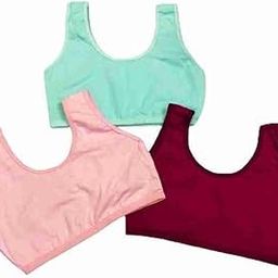 LIECRY Art Stylish Cotton Quality Full STREACHABLE Multicolor Inner AirBra Sport Bra for Women and Girls. (Multicolor) Design No Sports Bra ComboASB31 Any Random Color Will BE Send-38