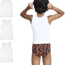 Boys' Bamboo Vests – Pack of 3 | Ultra-Soft, Breathable, Lightweight Sleeveless Innerwear for Kids.-image-100