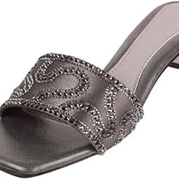 Women Kitten Heel Slip-on Ethnic Sandal-picture-26