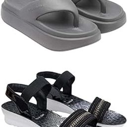 Extra Soft Classic Casual wear with Flexibility Technology Flip Flop Combo for Women's/Girl's(6110+1931)()-picture-41