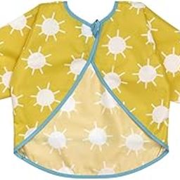 Ikea KLADDIG Bib, yellow/white-19