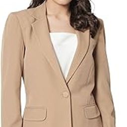 Women’s Beige Casual Solid Blazer | Single Button | Notched Lapel | Long Sleeves | Slim Fit | Single-Breasted | Smart-Casual Formal Office Wear-picture-8