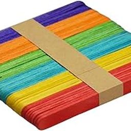 Aabhir Traders Wooden Ice Cream Sticks 50 Pcs for DIY Crafts-16
