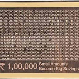 Wooden Piggy Bank for Kids & Adults, Coin Box with Carved Design, 1,00,000 Savings Box, Mini Bank, Donation Box, Smart Money Box, Wooden Coin Box, Money Saver, Piggy Bank, Size 7x5x3 Inch-image-3