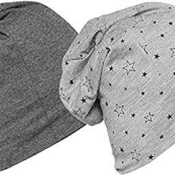VIMAL JONNEY PolyCotton Multicolor Blended Free Size Beanie Hat For Men(Pack Of 2)-Cap_Anthra_Prt.No.1-Mlg_02-image-38