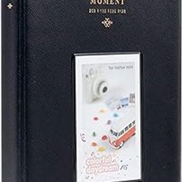 O Ozone 64 Pockets Card Size Pockets Fujiflims Mini Photo Album for Fujifilm Instax Mini 9 7s 8 8+ 25 26 50s 70 90 Instant Camera Name Card, Photo Book (Black)-image-6