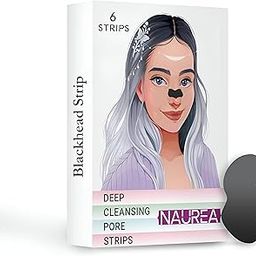 NAUREA Blackhead Remover Nose Strips for Men & Women, Instant Removal of Whiteheads, Blackheads, Cleanser, 6PC-image-20