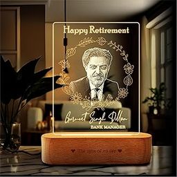 ZOCI VOCI LED Acrylic Timeless Tribute: Personalized Retirement Gift,White-image-43
