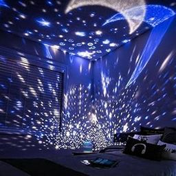 Citaaz Plastic Colorful Galaxy Moon Star Master Projector Cosmos LED Sky Night Rotating Decoration Lamp Lights with USB Wire (Multicolor)-image-98
