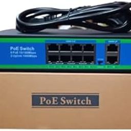 8 Port PoE Switch | 10/100Mbps 8 Port PoE with 2 Port RJ45 Uplink 100Mbps @96W, Unmanaged CCTV Networking Switch | Plug N Play | Metal Shielded Ports- 1 Year Warranty-image-11
