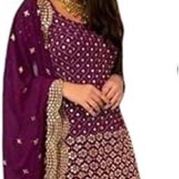 Heavy Mirror Work Style Sahara Garara Plazzo EXCLUSIVE WOMENS GARARA SUITS New Fancy Garara Georgette 9mm Heavy sequence Work Wear Suit Like Party Wear Garara suit |-image-76