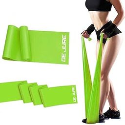 De Jure Fitness 5-Inch Natural Rubber Resistance Band for Exercise, Yoga, Pilates, Physical Therapy, Home Workout – Thera Loop Tech Band for Stretching, Strength Training & Rehab – 1.5m - Green-image-14