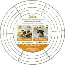 DECORA Round Cooling Rack, Stainless Steel, Silver, 32 x 32 x 2 cm-image-65