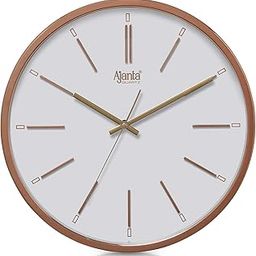 Ajanta Plastic Real Silent Sweep Movement Modern Designer Analog Clock (Copper, 315X50X315Mm)-image-10