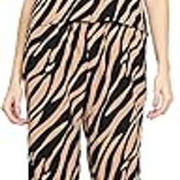 Women's Co-ord Set (Animal Printed Crepe Shirt with Pant Set)-image-4