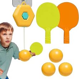 HOMENITY®- Kids Indoor Ping Pong Ball Game Set with Wall Mount, Indoor Table Tennis Game for Children, Table Tennis Ping Pong Trainer Portable Set with Adjustable Height- Self Training Games-image-35
